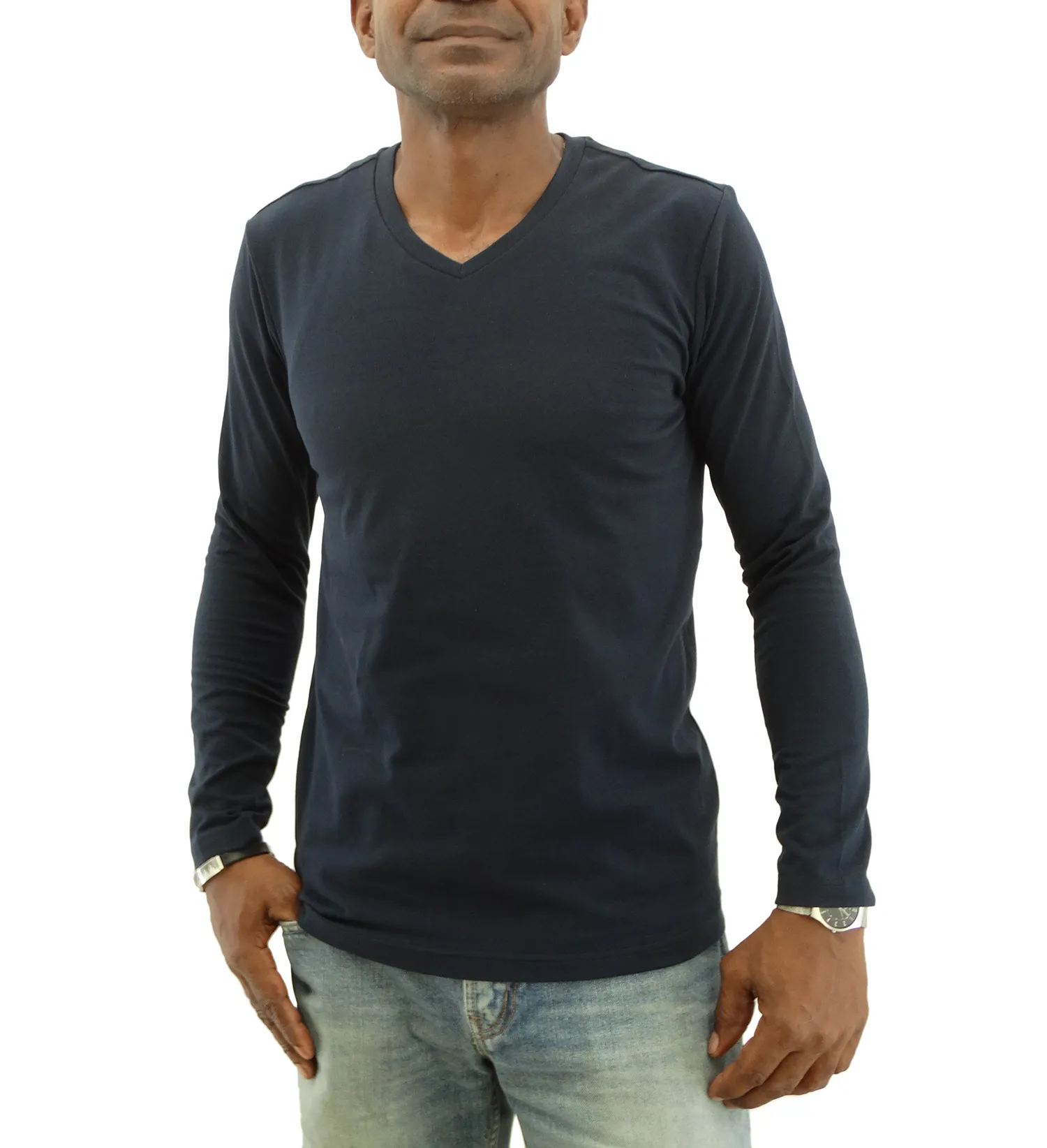 0080LV, LR, Basique - Men's Long Sleeve GHANZIE/Tshirt (265-0080)