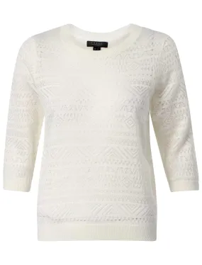 Amara Reya  Clover White Jumper