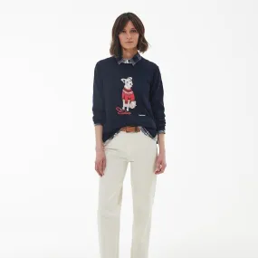 Barbour Fareham Knitted Jumper in Navy
