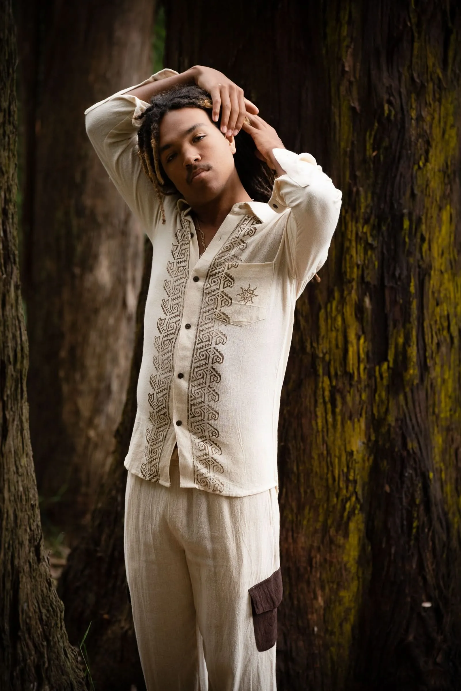 Block Print Shirt - Long Sleeves