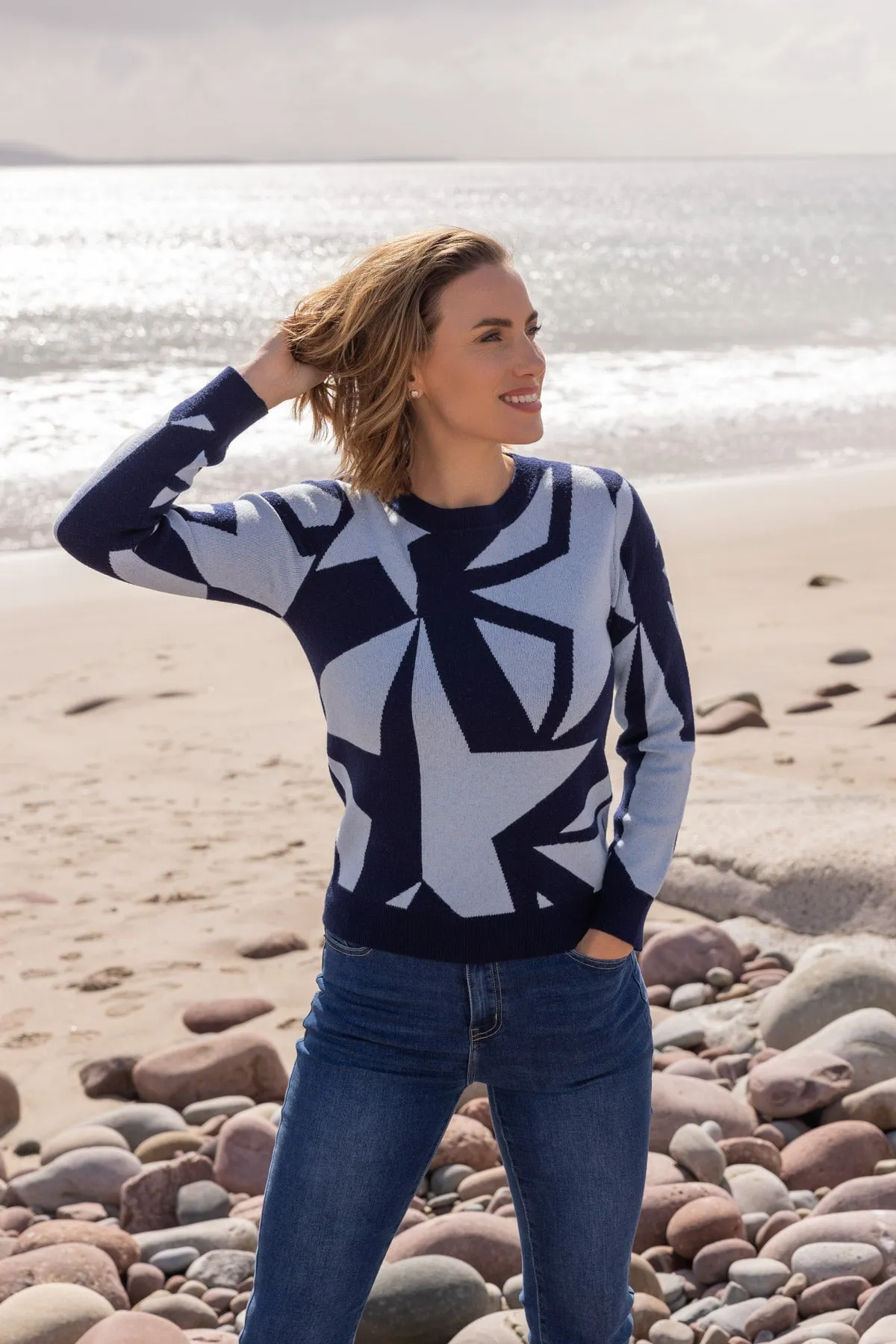 Blue Star Knit Jumper