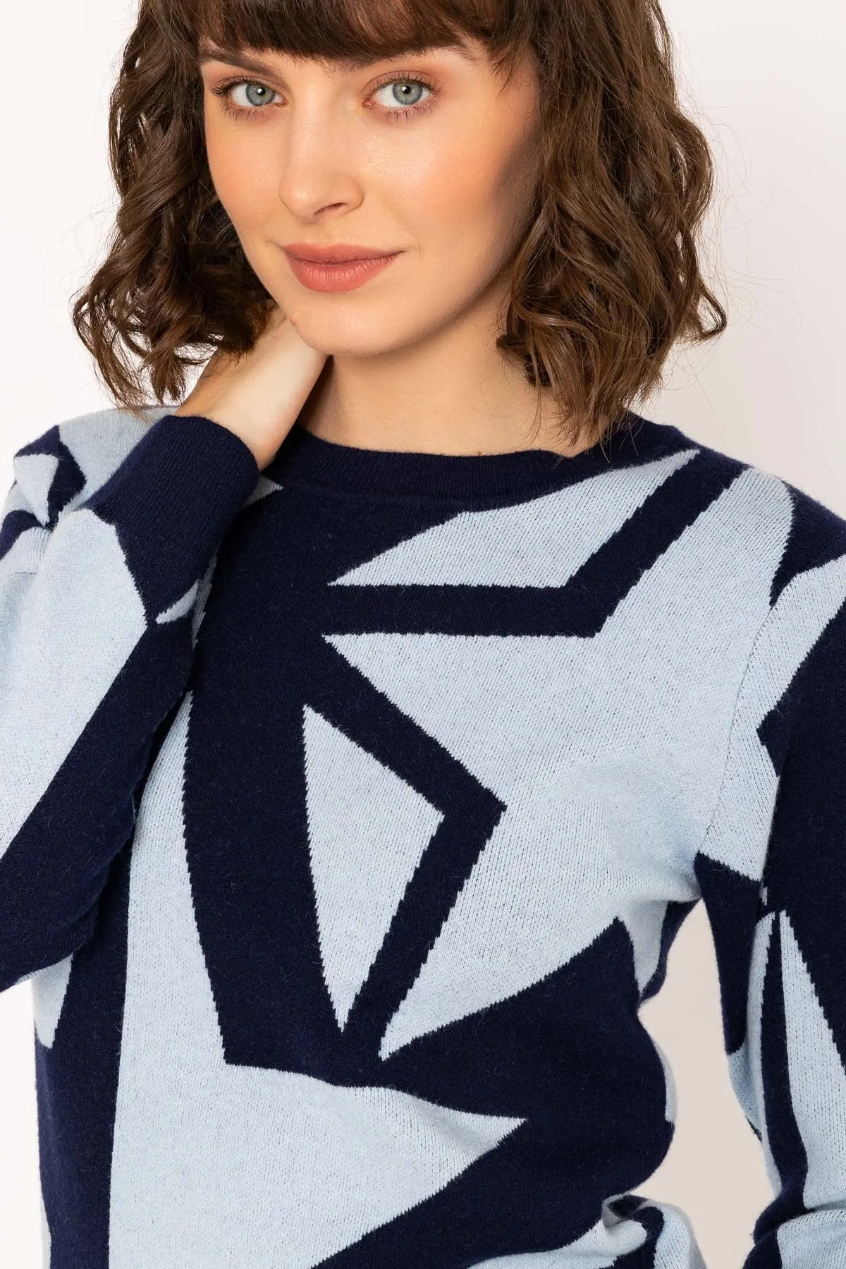 Blue Star Knit Jumper