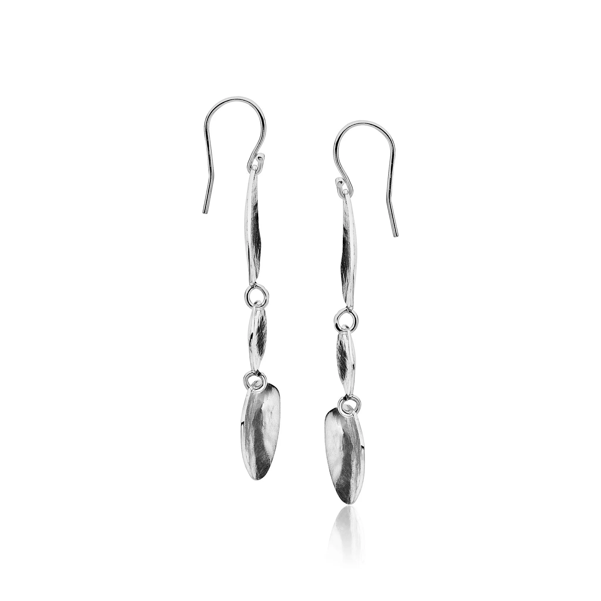 Bold Sterling Silver Dangle Earrings