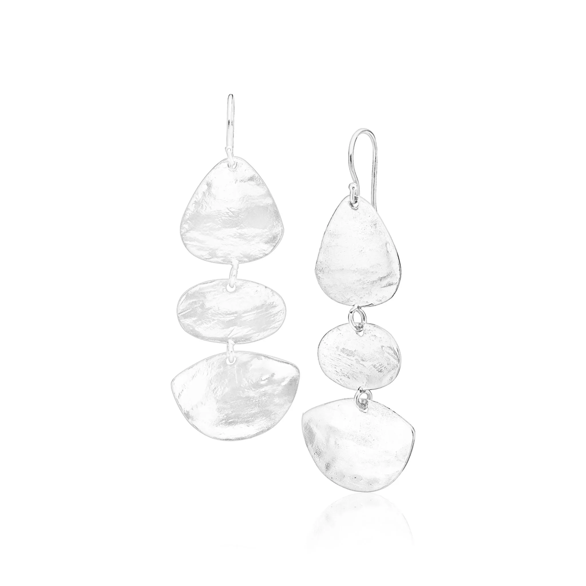 Bold Sterling Silver Dangle Earrings