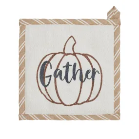 Bountifall Pumpkin Gather Trivet Set of 3 8x8
