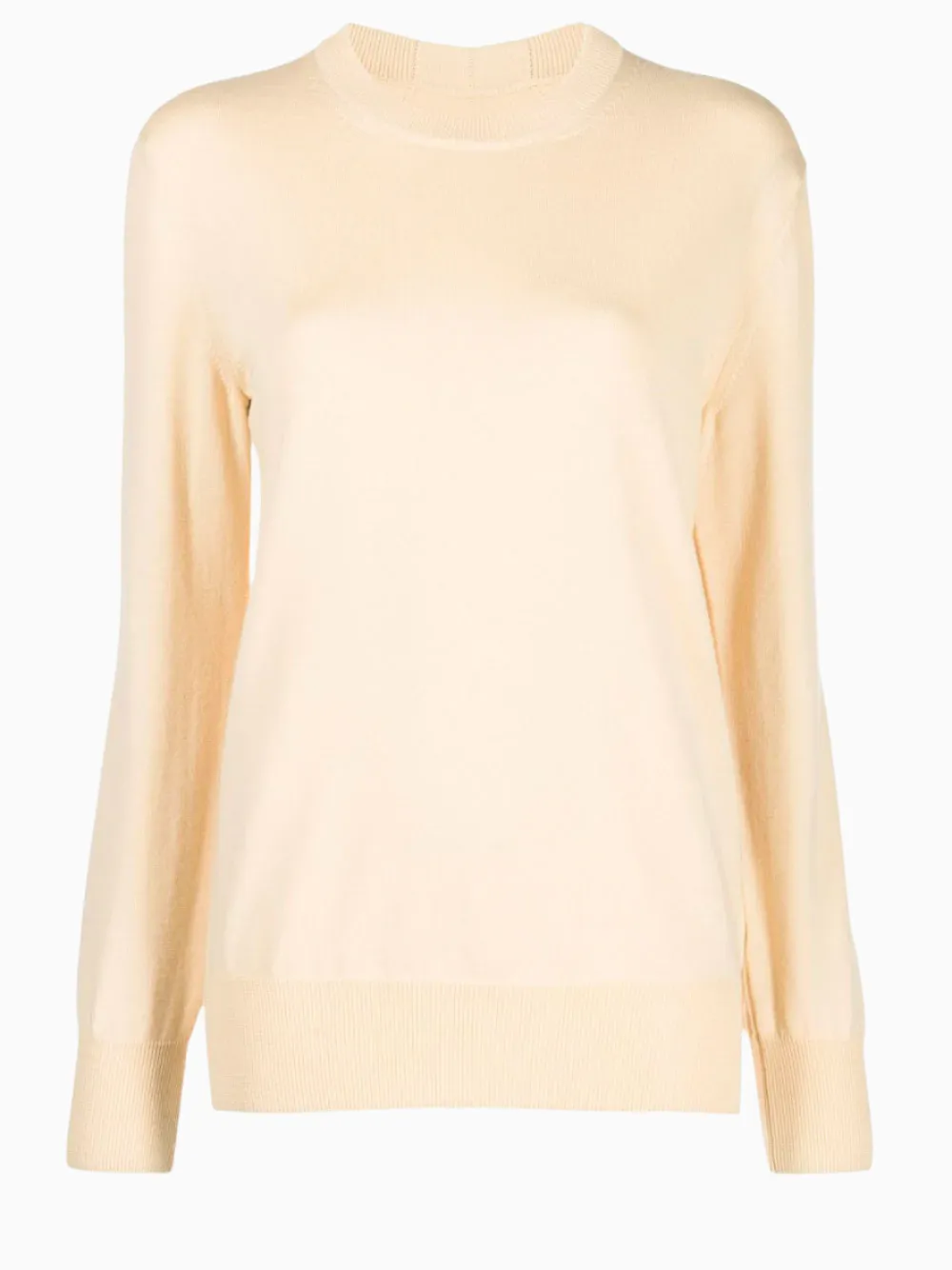 Box-neck wool jumper