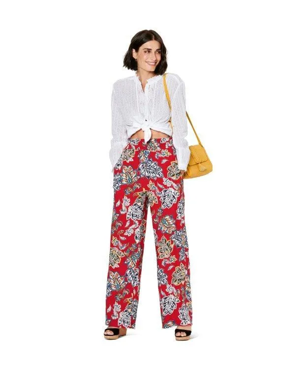 Burda Pattern 6229  Trousers with Elastic Waist
