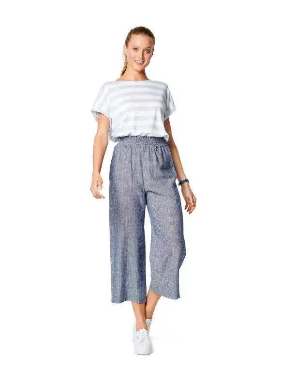 Burda Pattern 6229  Trousers with Elastic Waist
