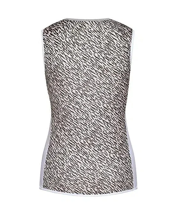CAFE DU CYCLISTE Women Cecilia Sleeveless Mesh Baselayer - Tiger