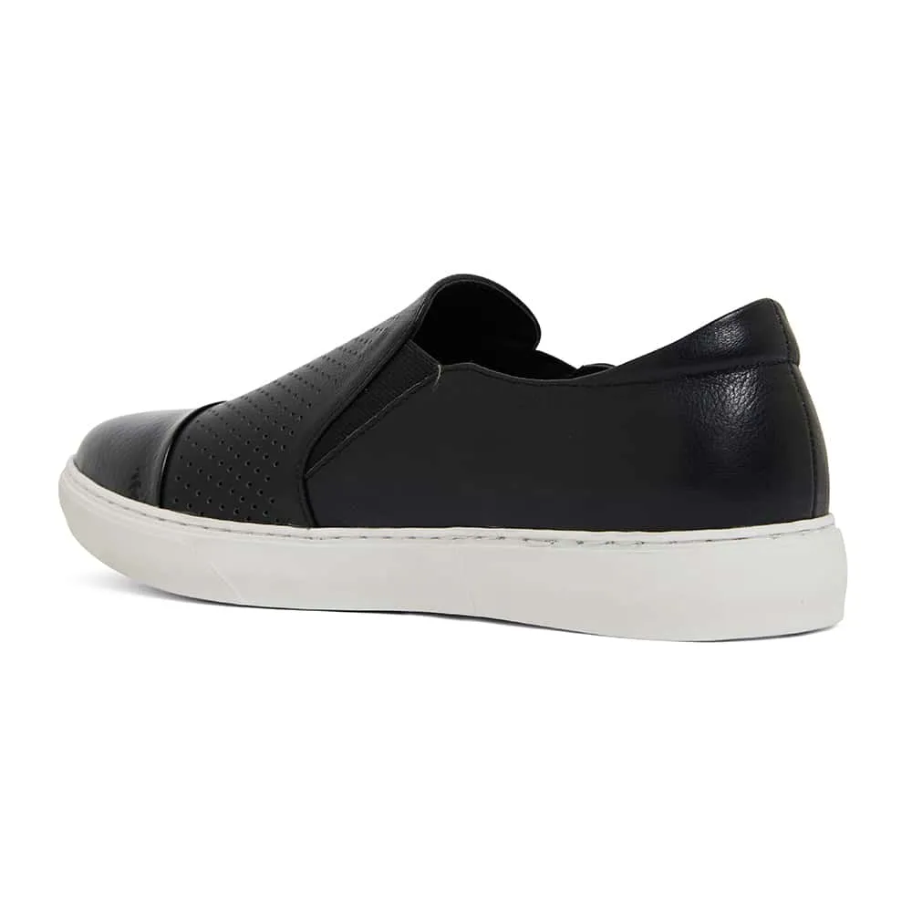 Celina Sneaker in Black Leather