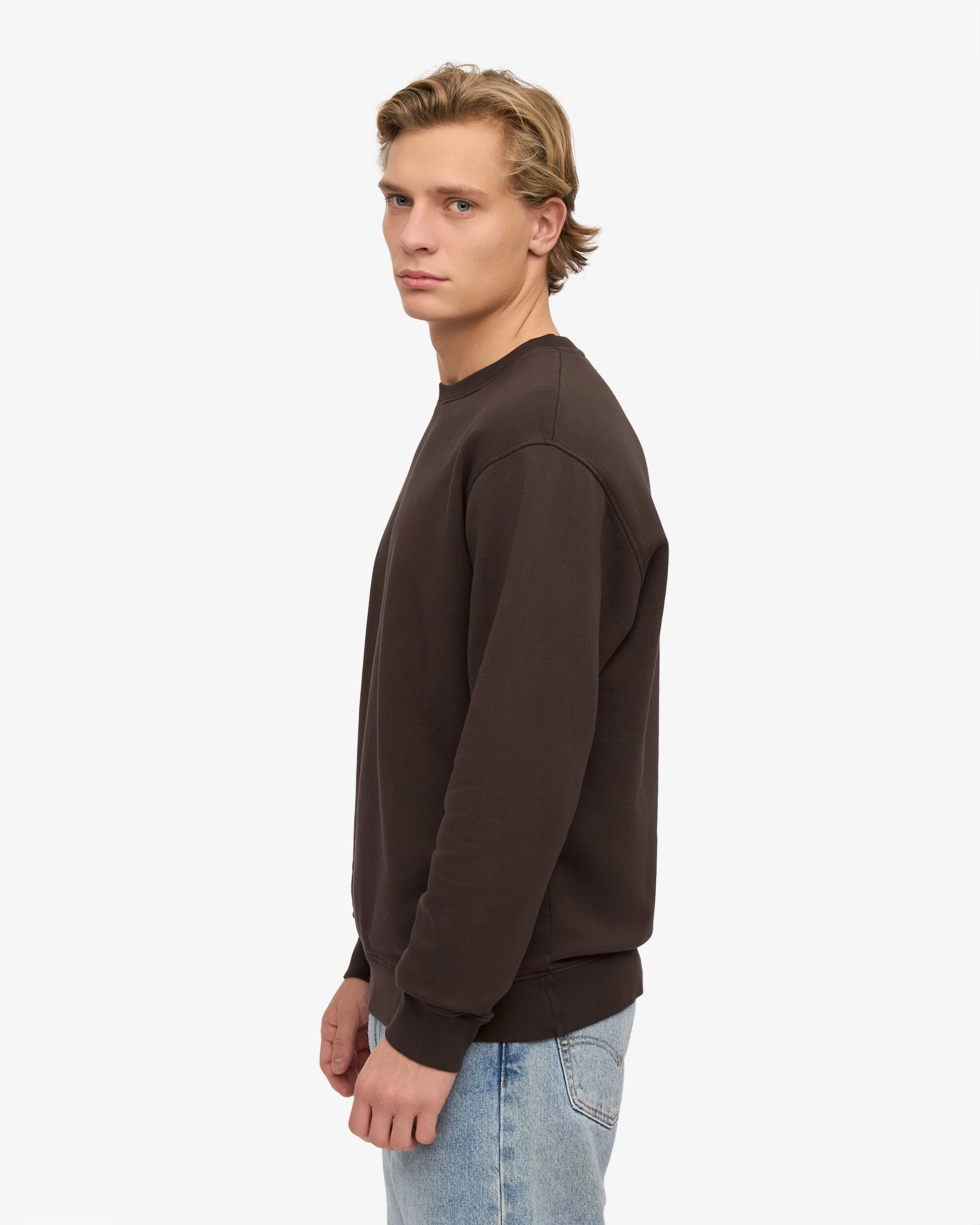 Classic Organic Crew - Coffee Brown