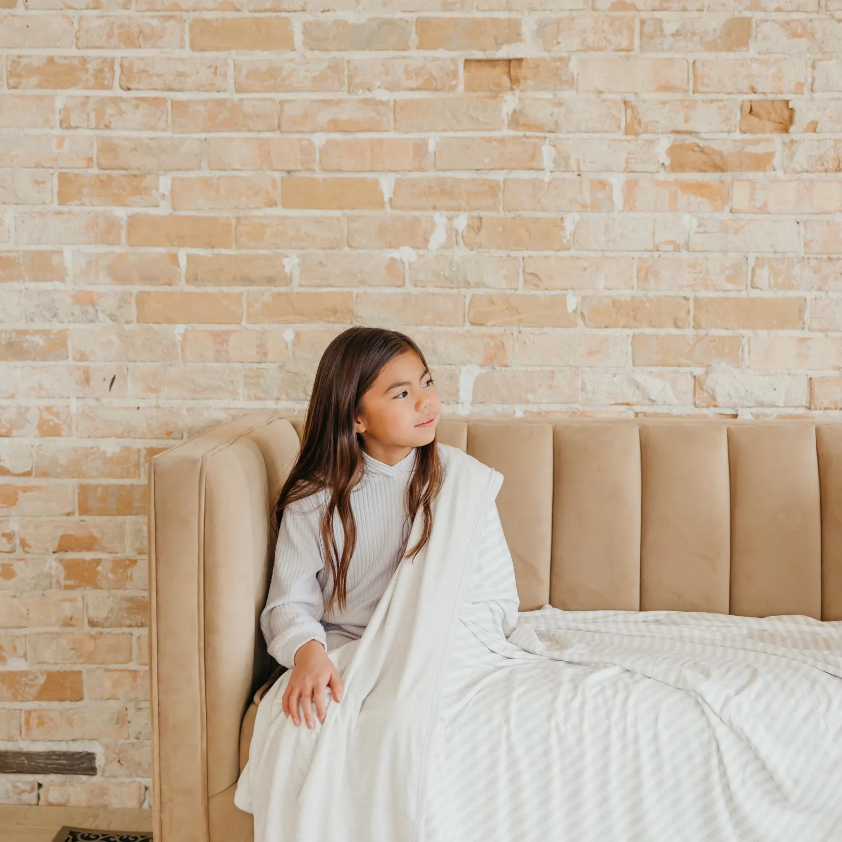 Copper Pearl Three-Layer Jumbo Quilt | Coastal