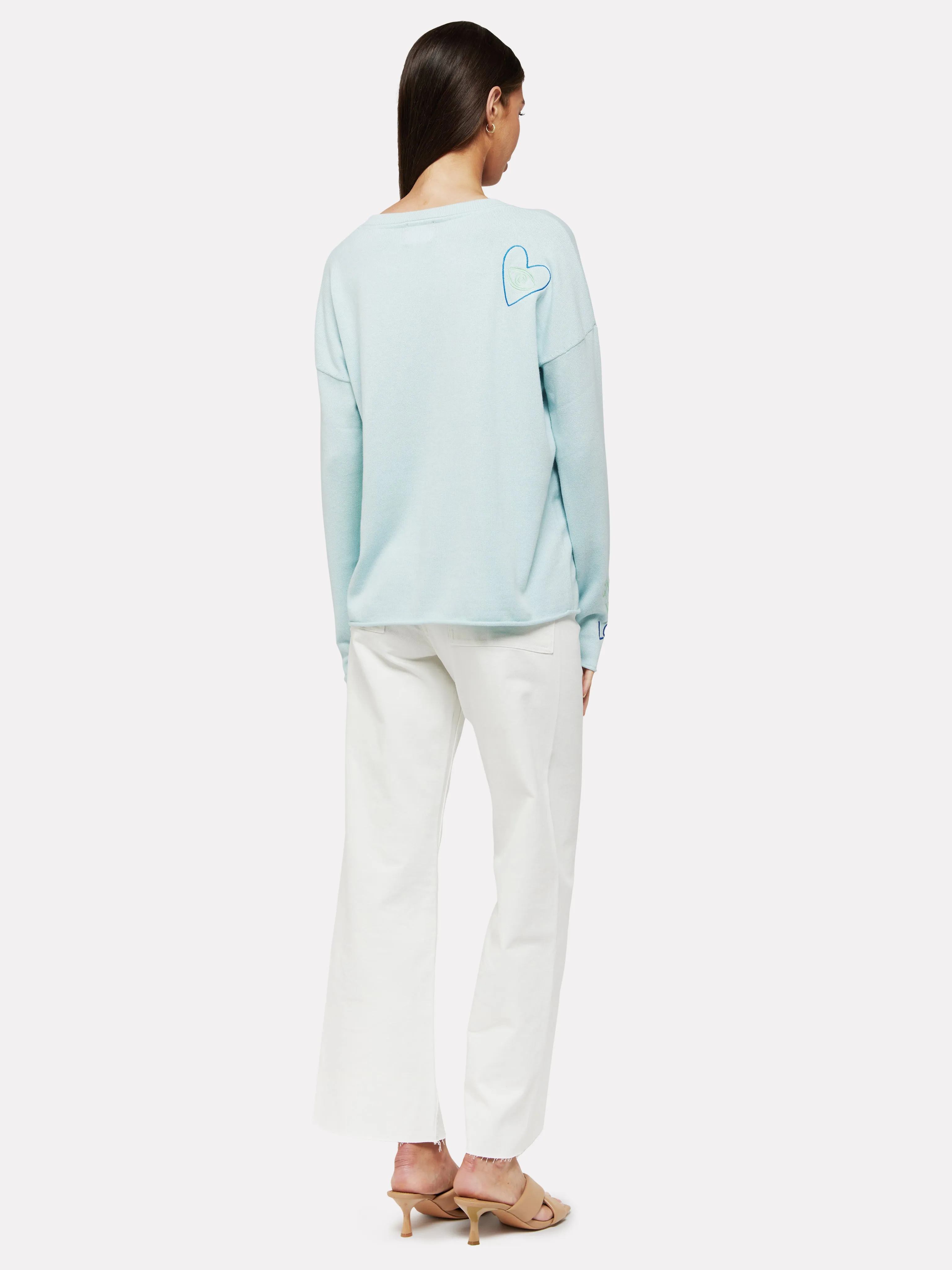 Darlene Embroidered Slogan Knit