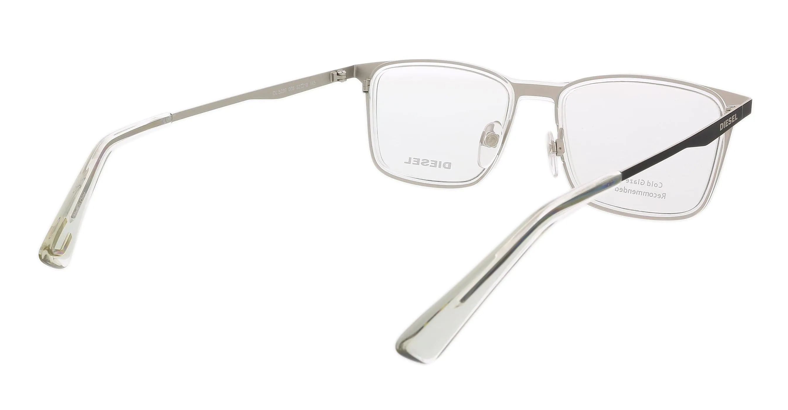 Diesel DL5299 Black Rectangular Eyeglasses