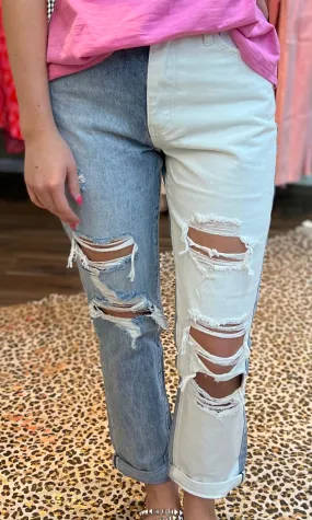 Emma 2-Tone Jeans