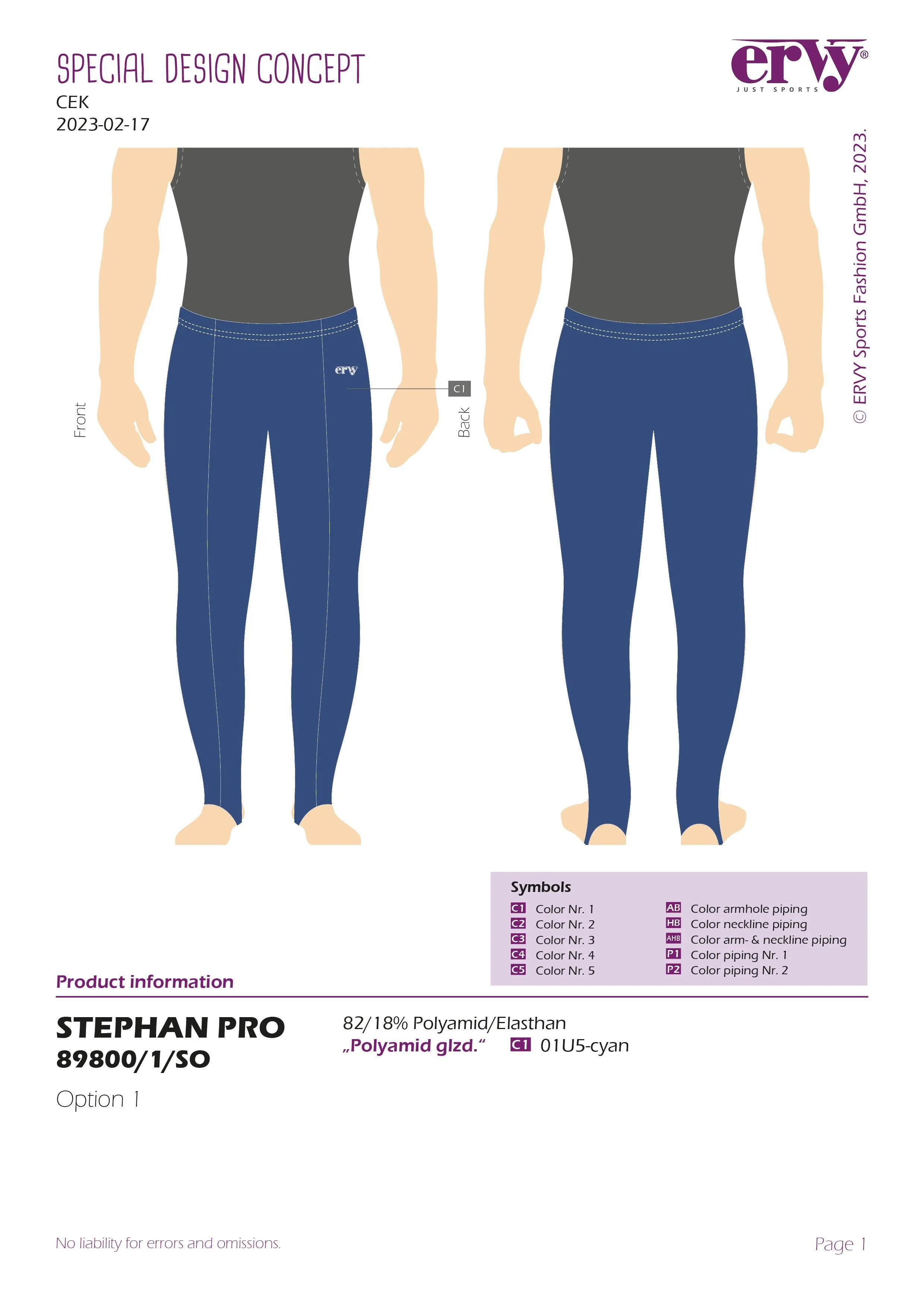 ERVY Turnbroek Stephan Pro Cyan