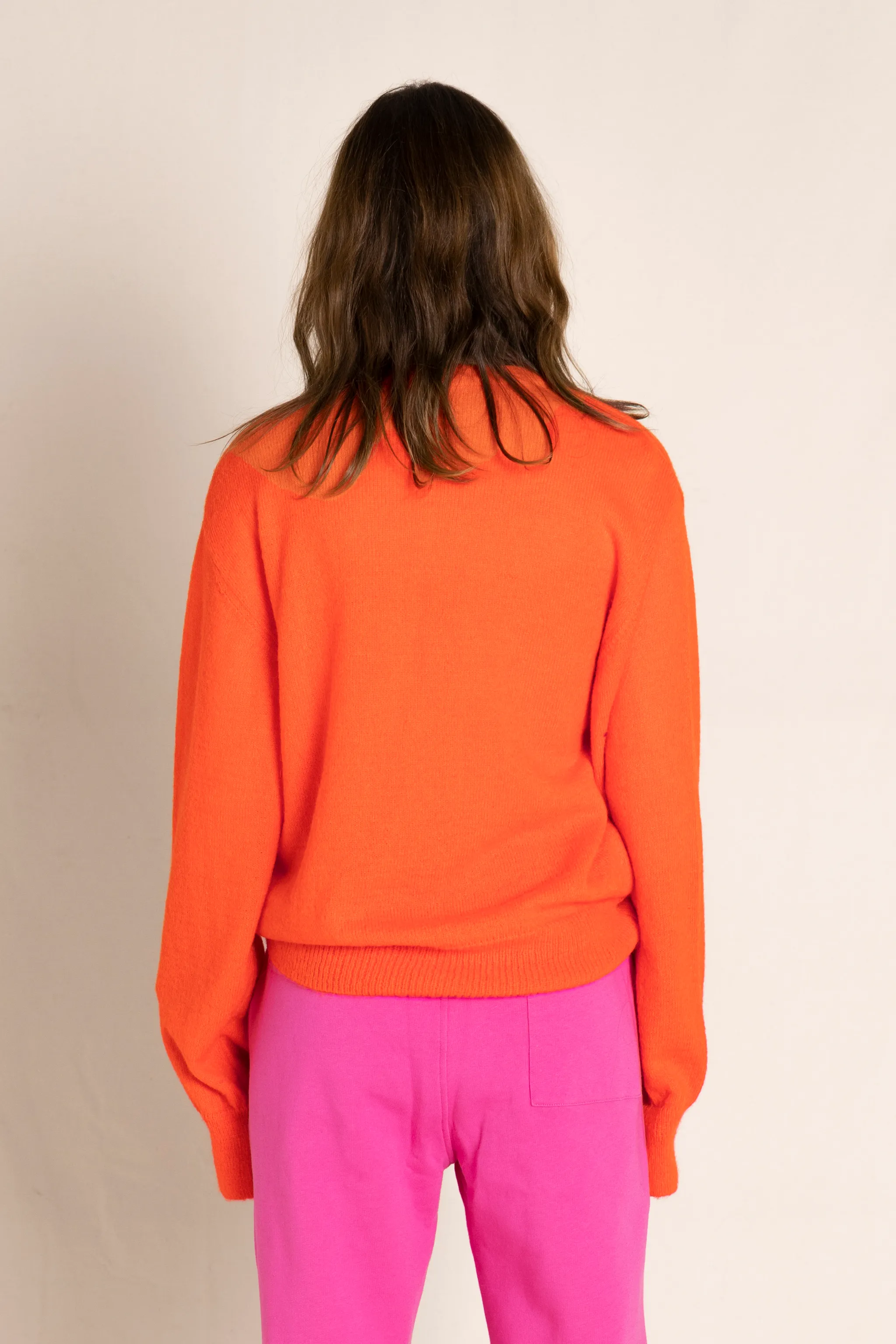 FONDA Super Red - Round Neck Jumper