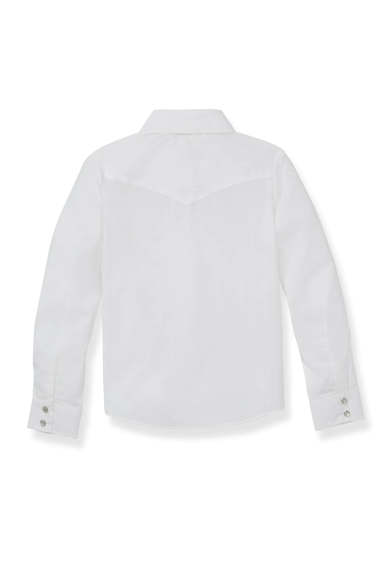 Girl's Ely Cattleman Long Sleeve Solid Western Snap Shirt