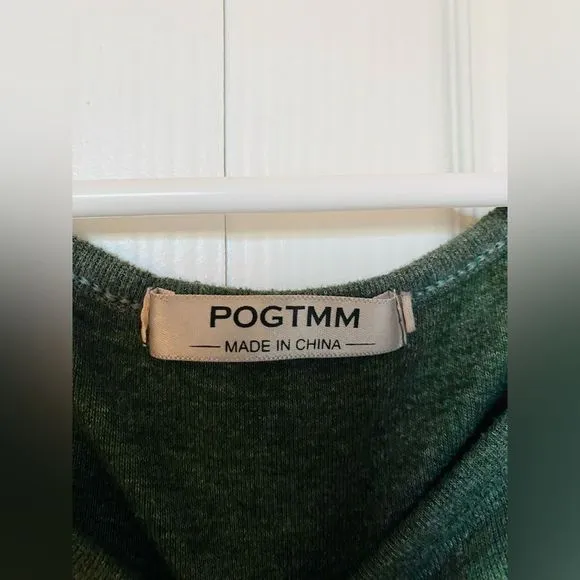 Green Bohemian Style Women’s Long Sleeve Shirt - Size XL