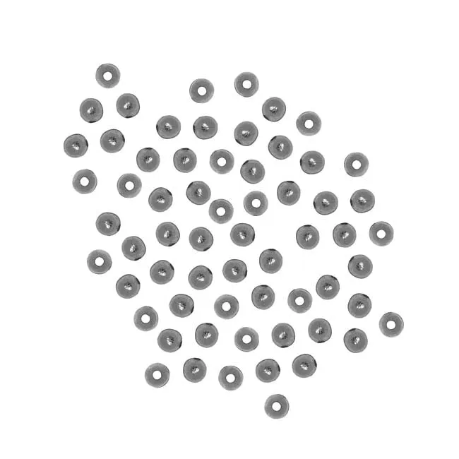 Gun Metal Plated 2mm Round Metal Beads (100 pcs)