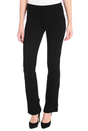 High Rise 5 Pkt Pull On Bootcut Ponte 18 In. Leg Opening