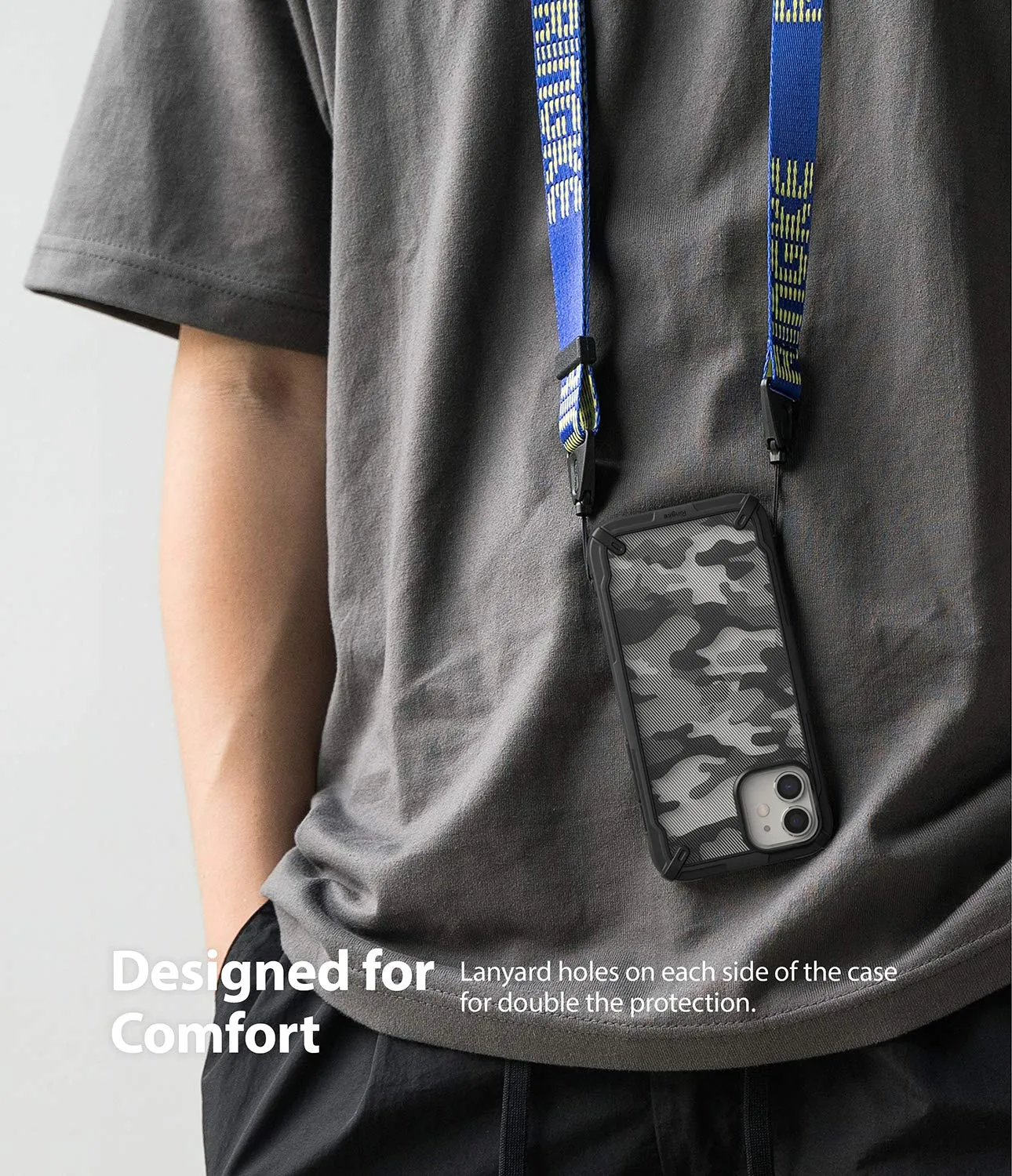 iPhone 12 Mini Back Cover Case | Fusion X Design - Camo Black