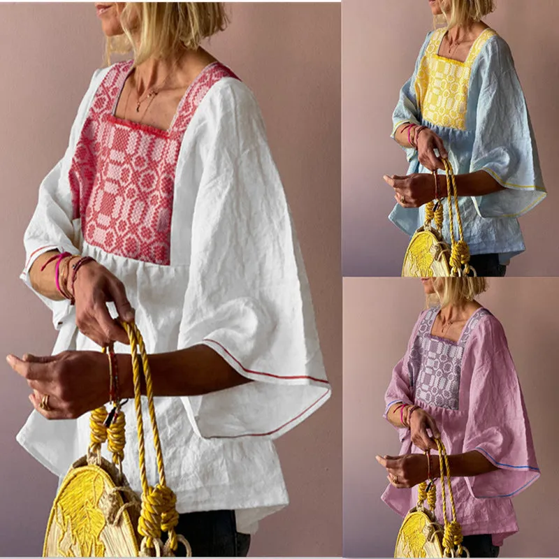Julia Fashion - Bohemian Wild Pattern Shirt