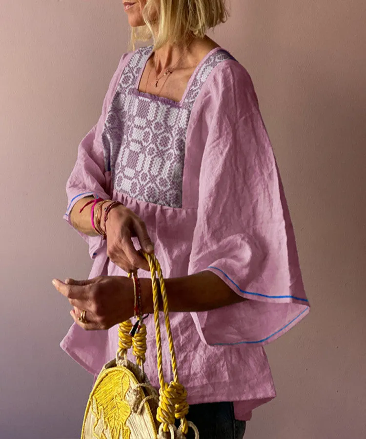 Julia Fashion - Bohemian Wild Pattern Shirt