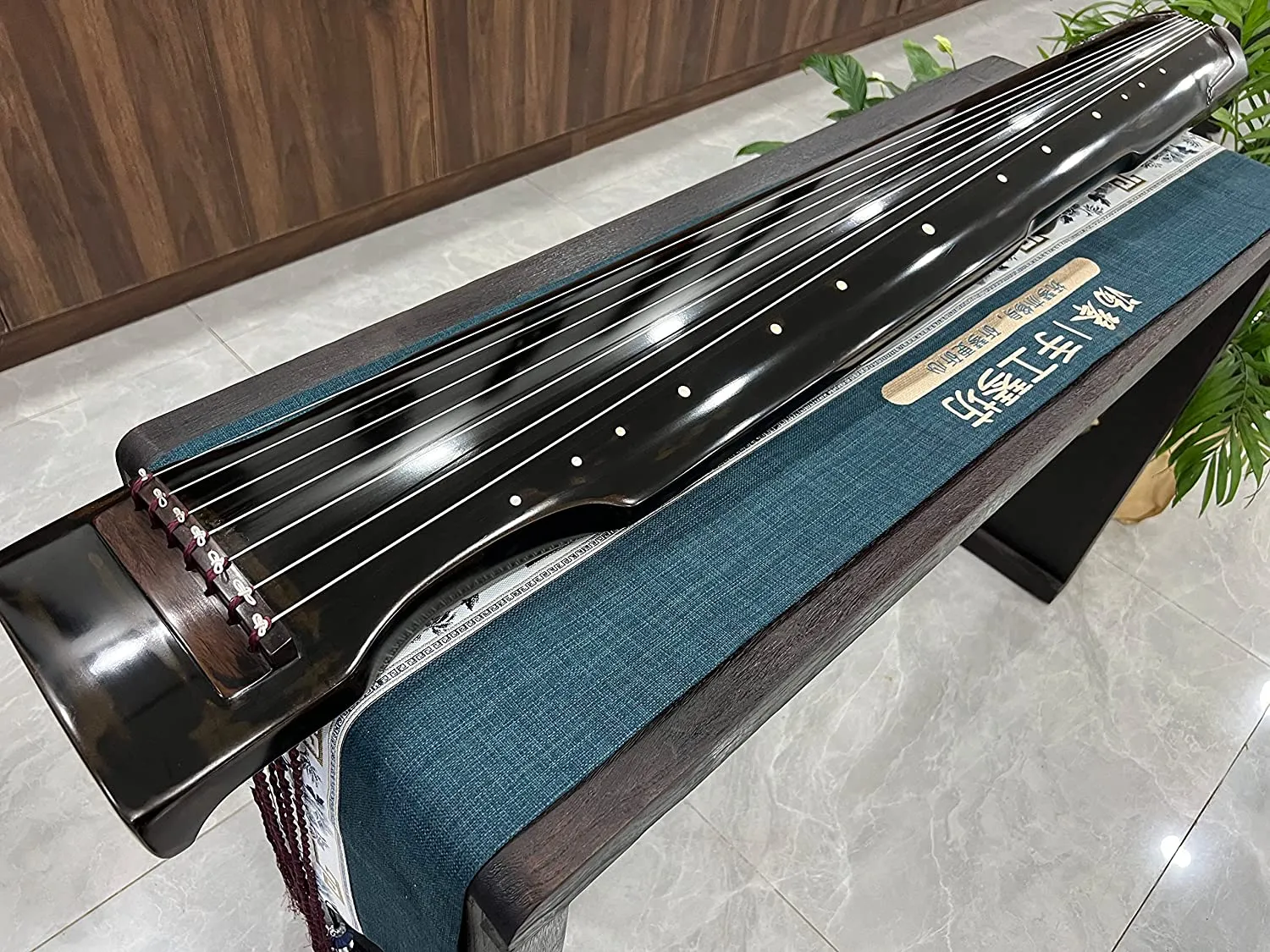 LANDTOM High-Level/Concert level pure handmade Zhongni style 100  years Fir(杉木）Guqin/Chinese zither by famous master