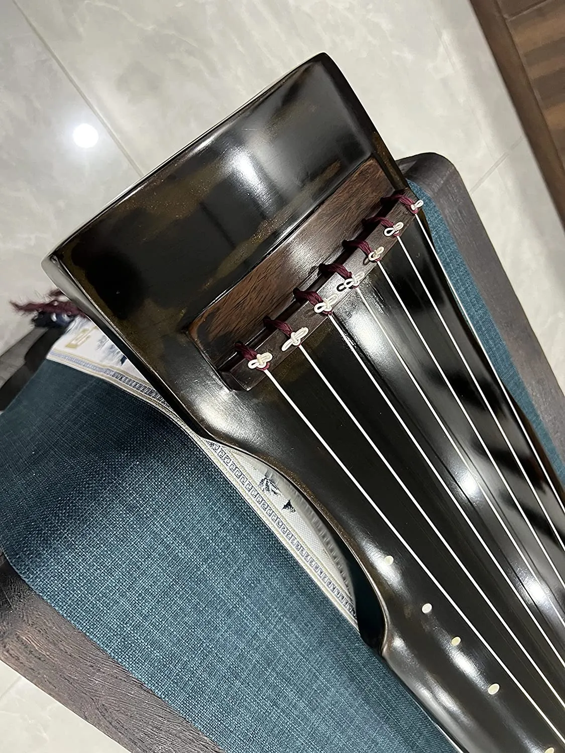LANDTOM High-Level/Concert level pure handmade Zhongni style 100  years Fir(杉木）Guqin/Chinese zither by famous master