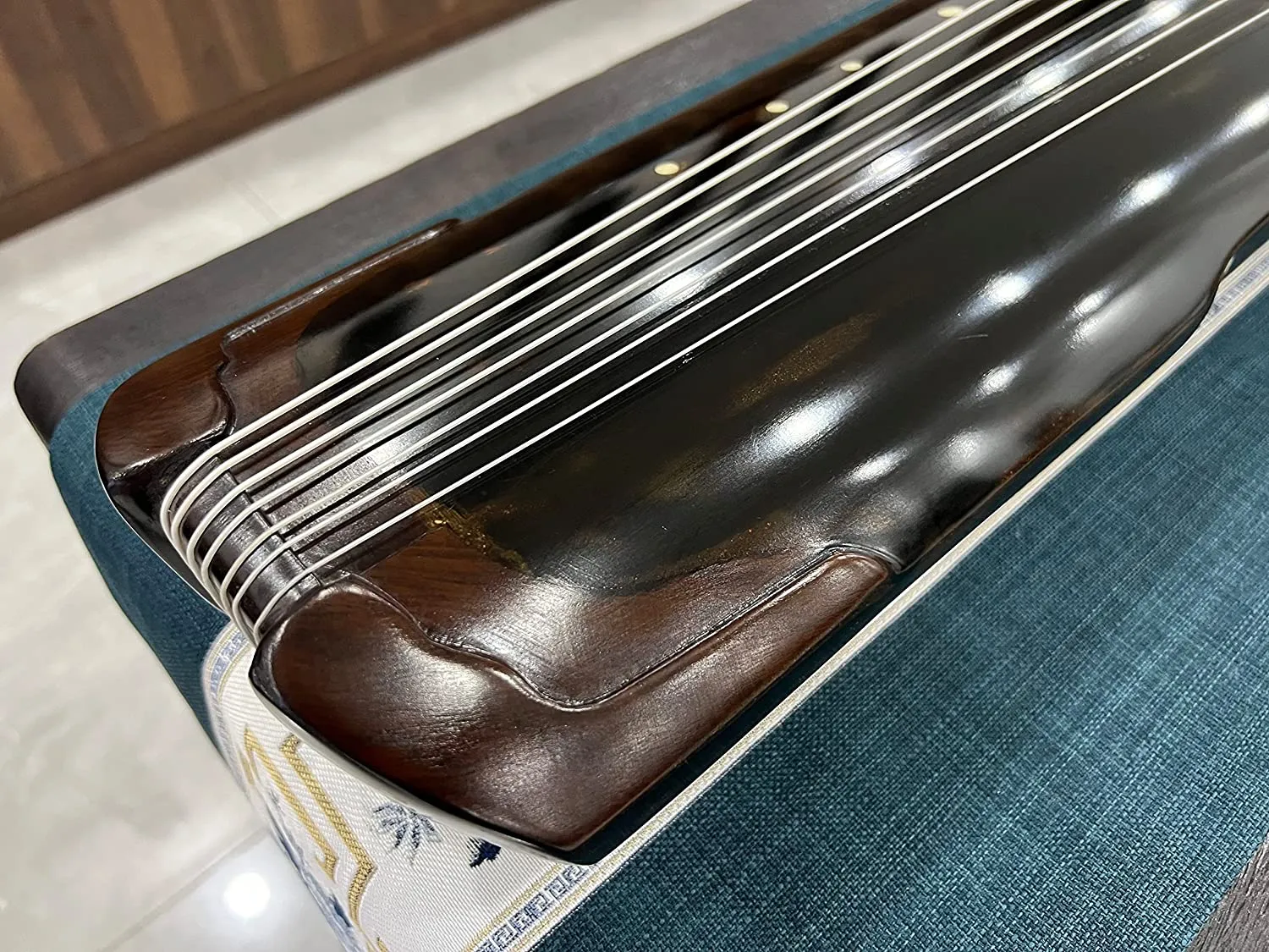 LANDTOM High-Level/Concert level pure handmade Zhongni style 100  years Fir(杉木）Guqin/Chinese zither by famous master