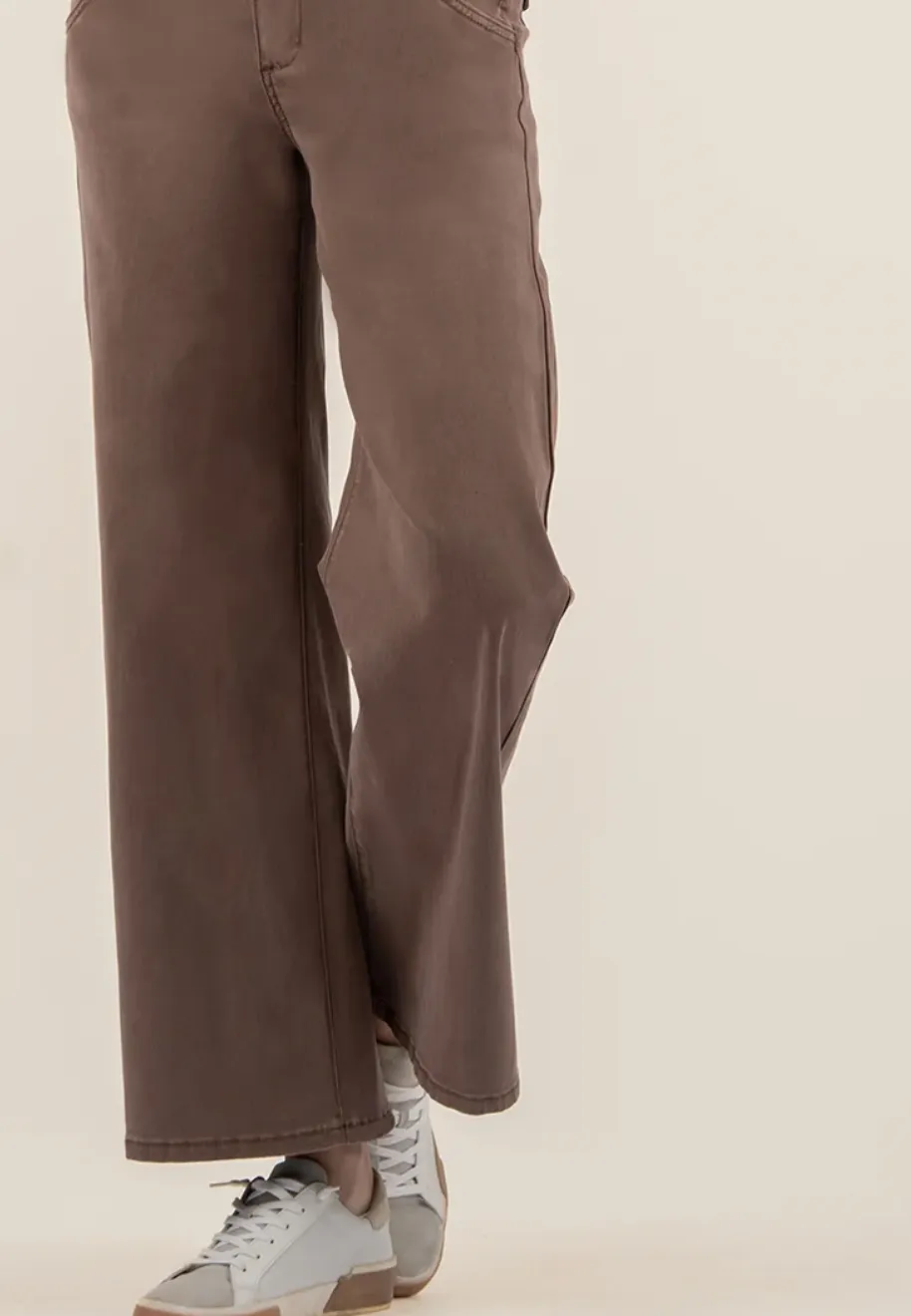 Meg High Rise Twill Wide Leg