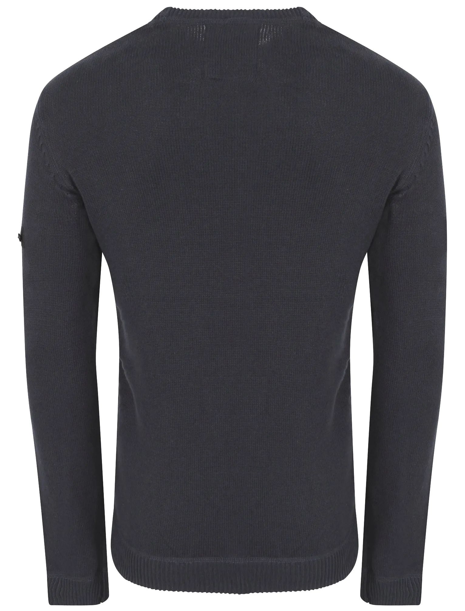 Miller Cable Knit Jumper with Pocket in Ebony - Dissident