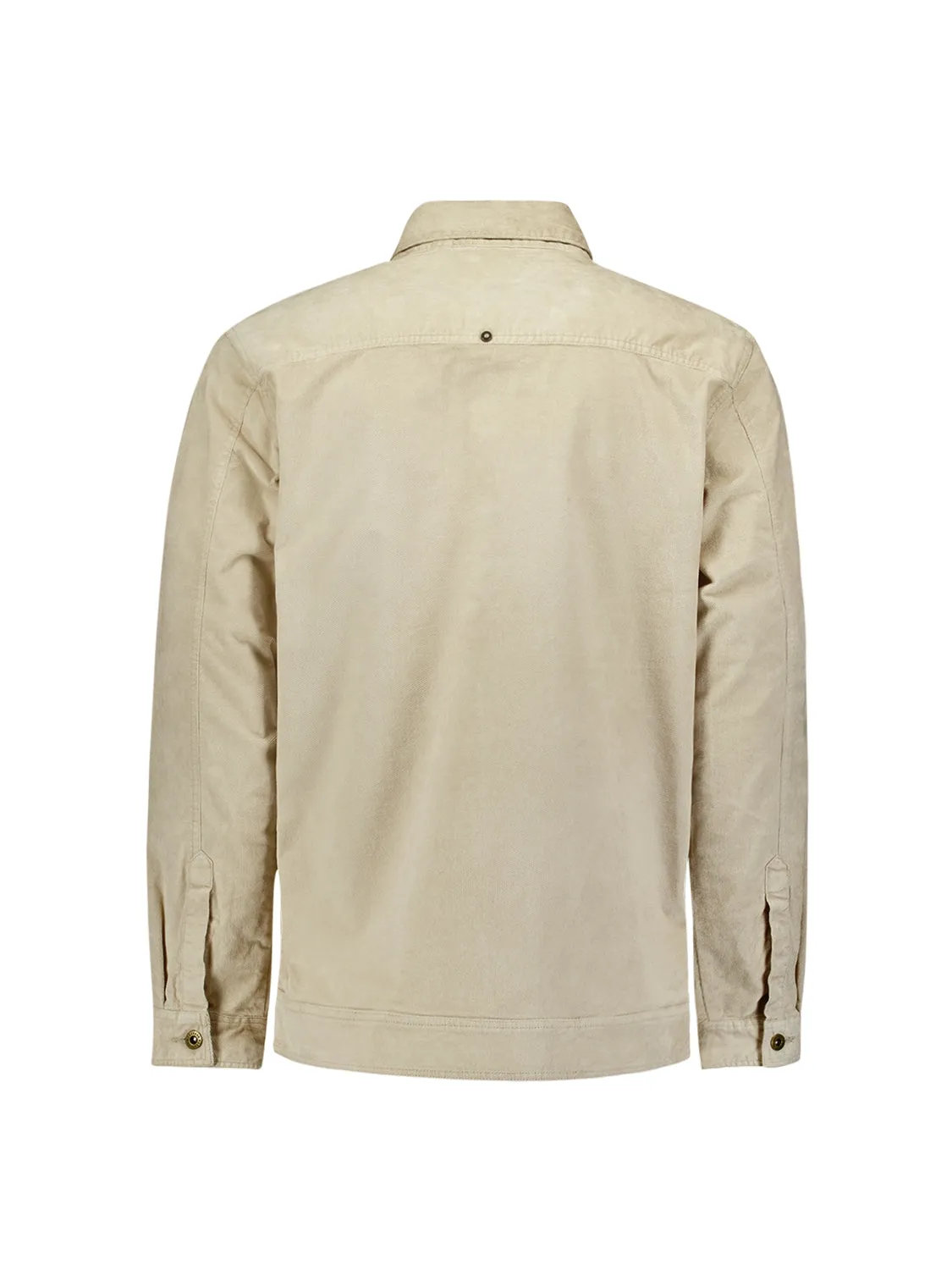 Modern Corduroy Overshirt with Chest Pockets | Cement