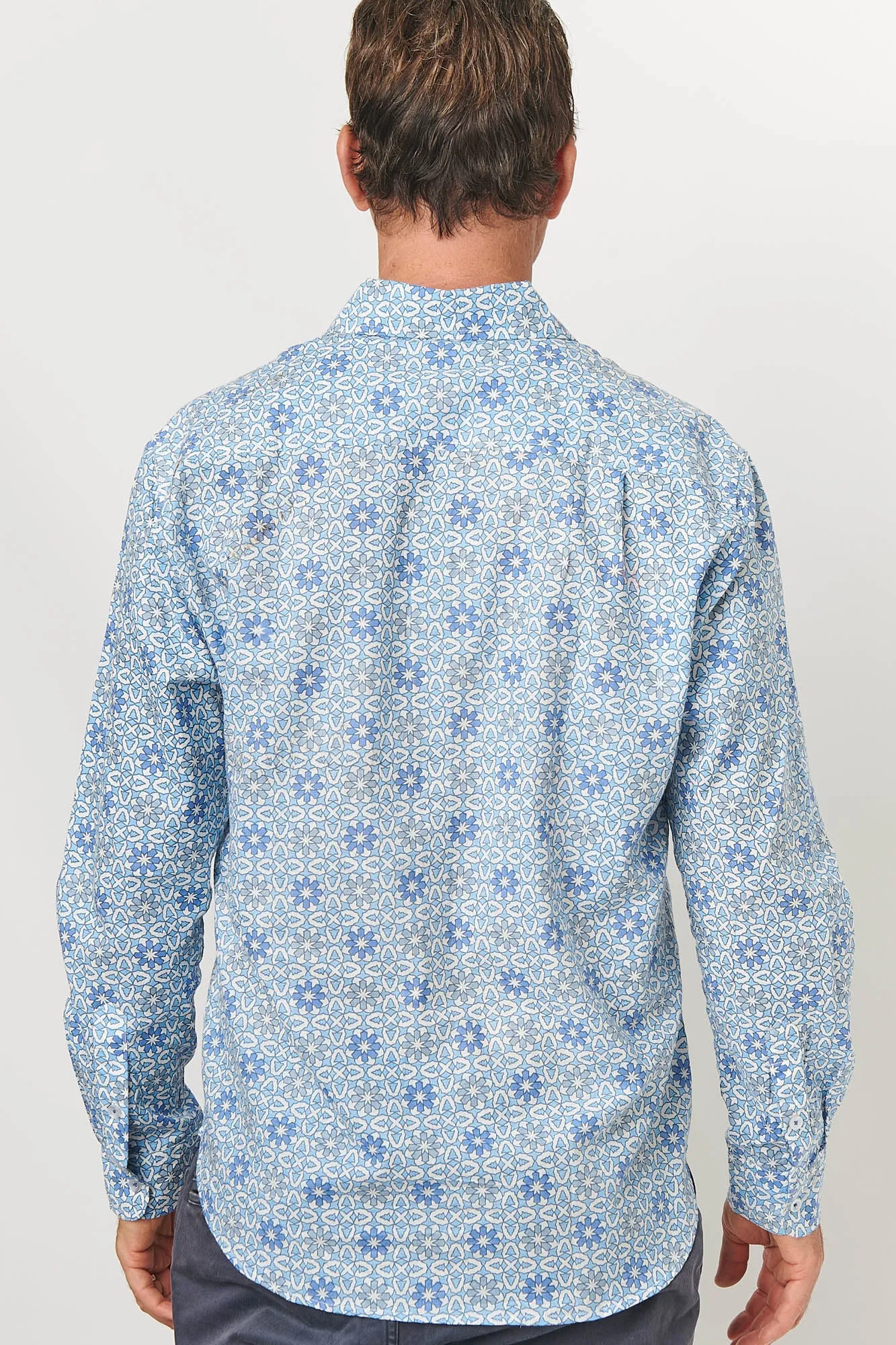 Mr Darcy Mens Shirt Ocean Mosaic