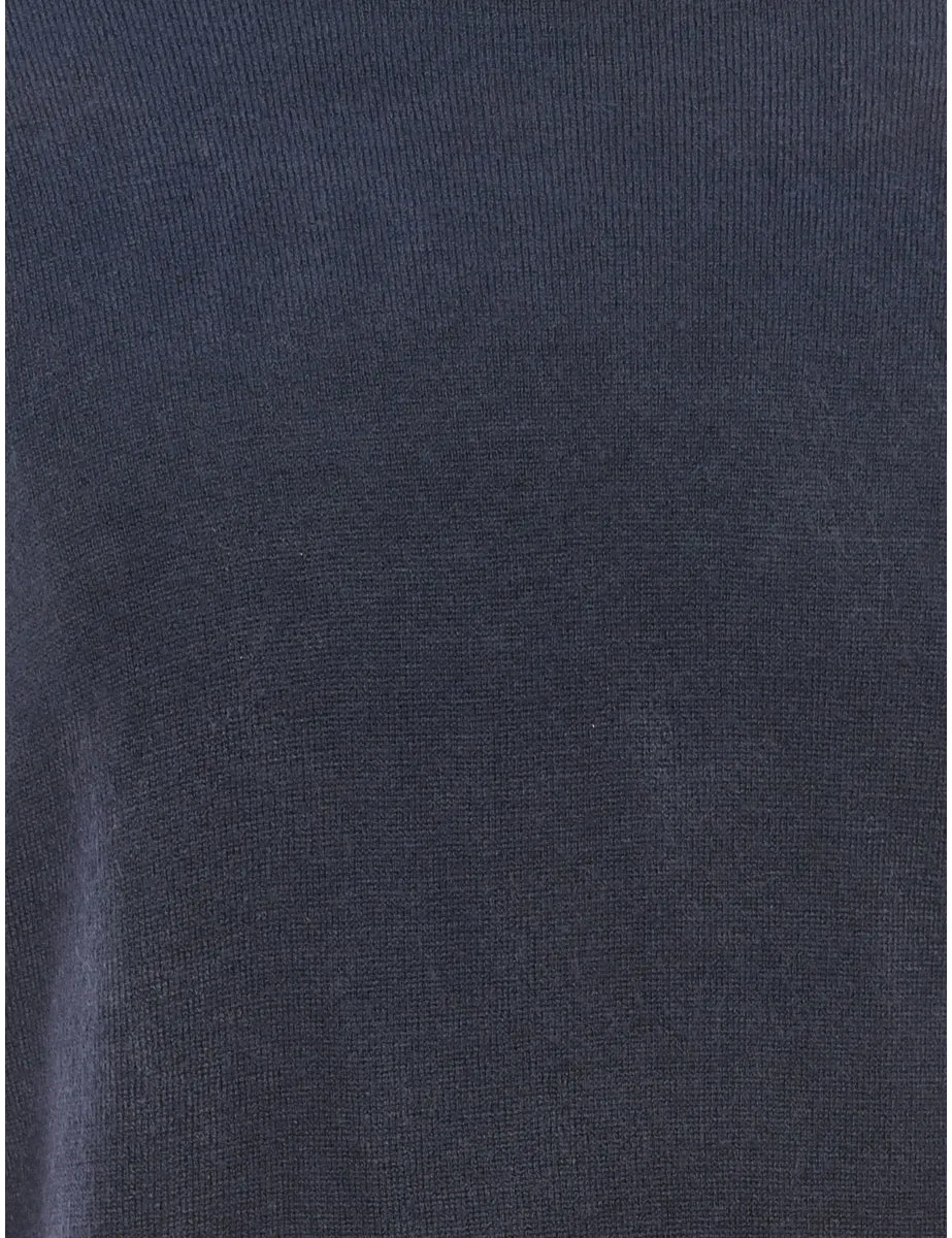Navy Classic Knit Jumper - M