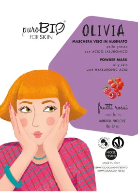 OLIVIA FACE MASK in ALGINATE - for OILY SKIN