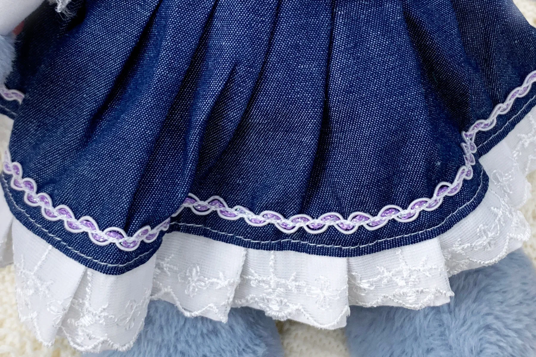 Personalized Denim School Jumper - for Jollyhugs Plushies