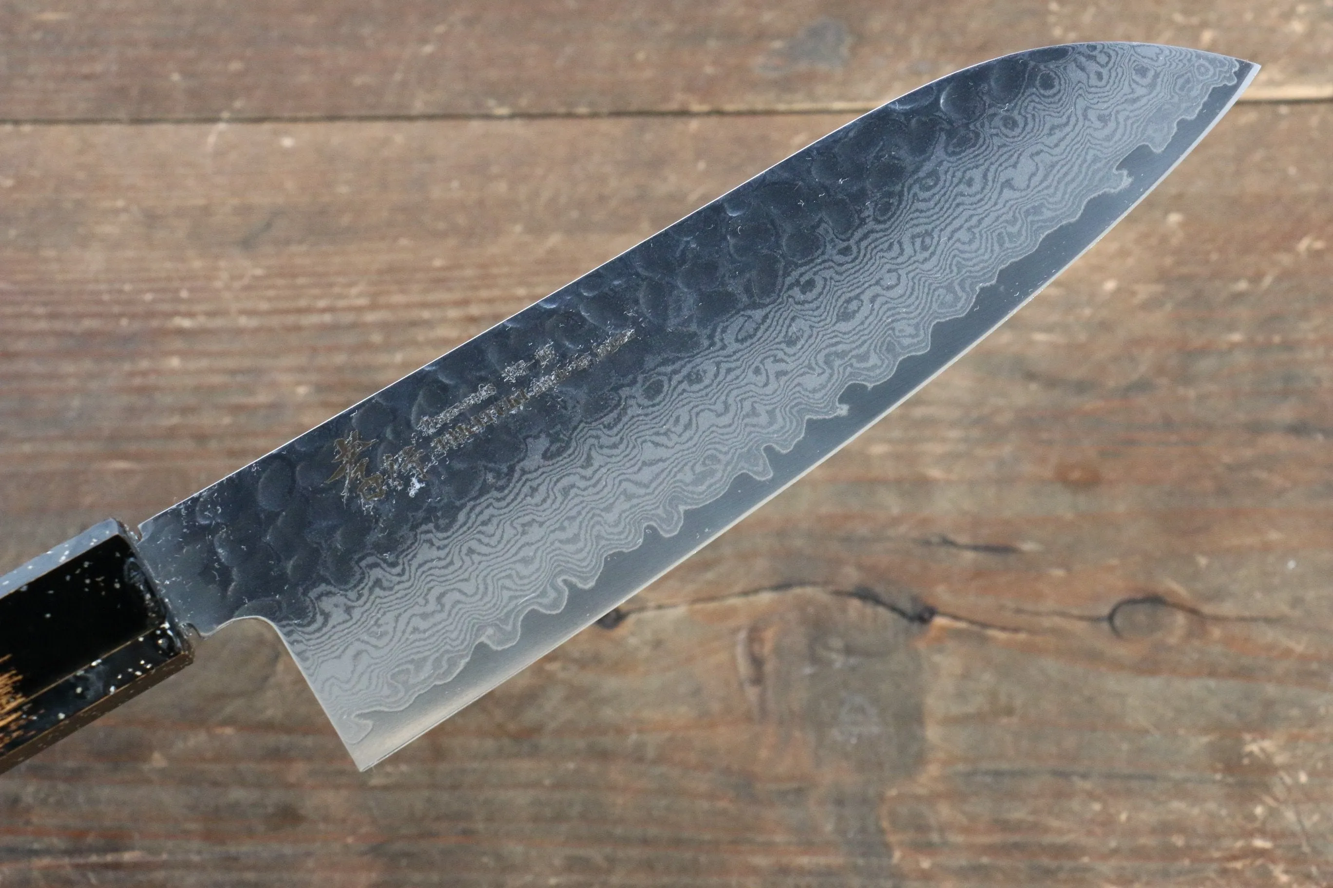 Sakai Takayuki VG10 33 Layer Damascus Santoku 170mm Live oak Lacquered (Kokushin) Handle