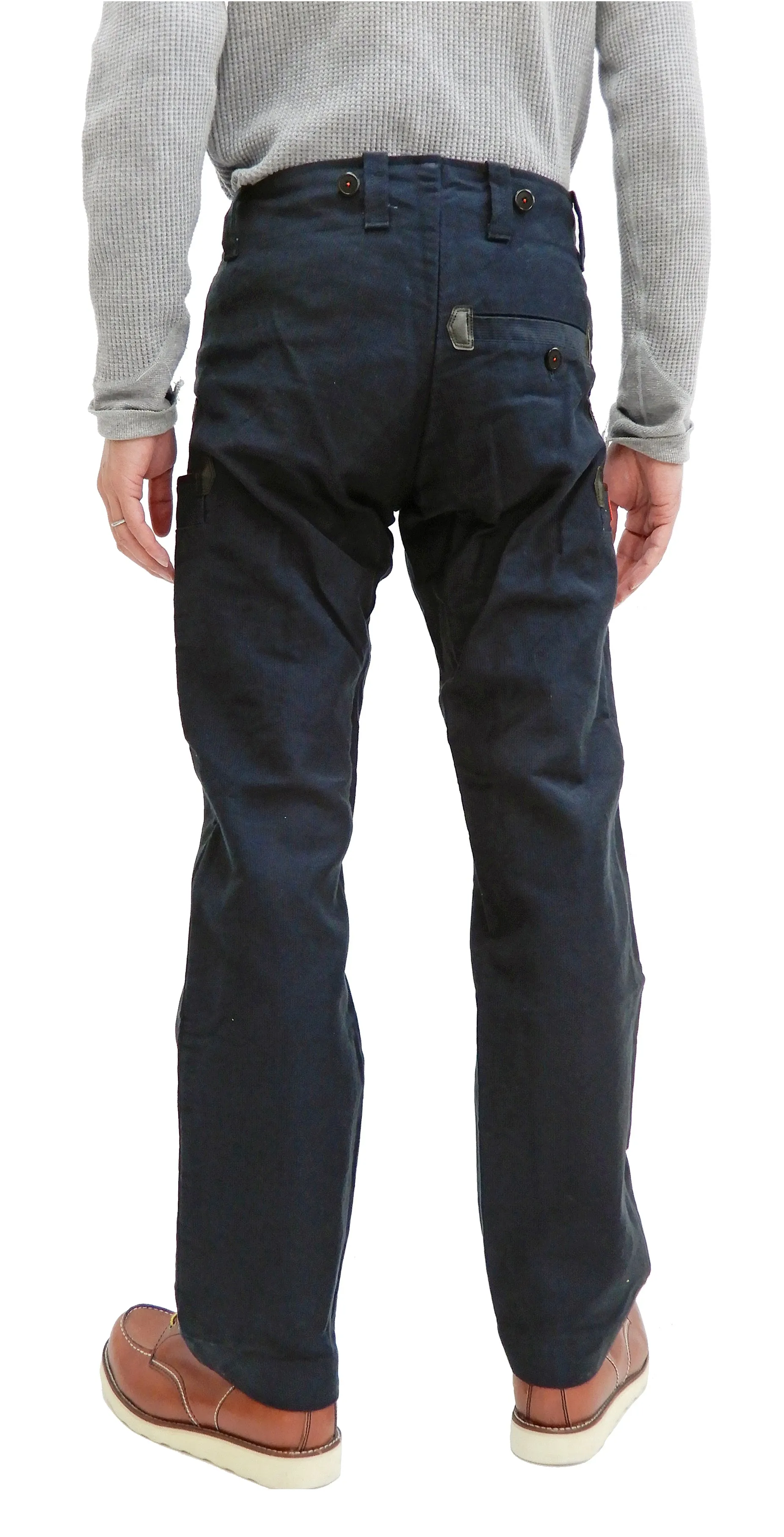 Samurai Jeans Men's Double Zipper Pants German Workwear Guild Trousers SWC505C19-DP
