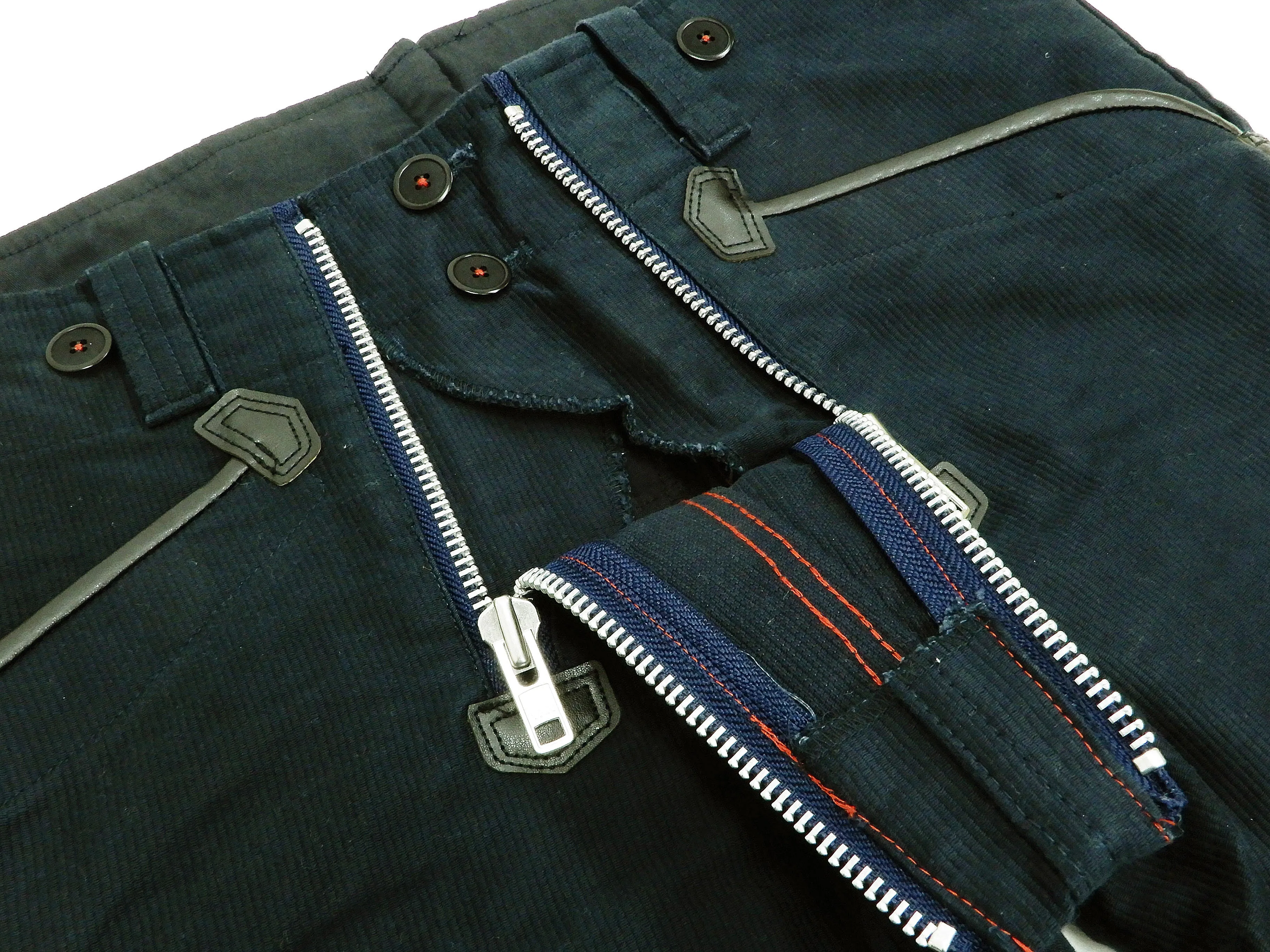 Samurai Jeans Men's Double Zipper Pants German Workwear Guild Trousers SWC505C19-DP