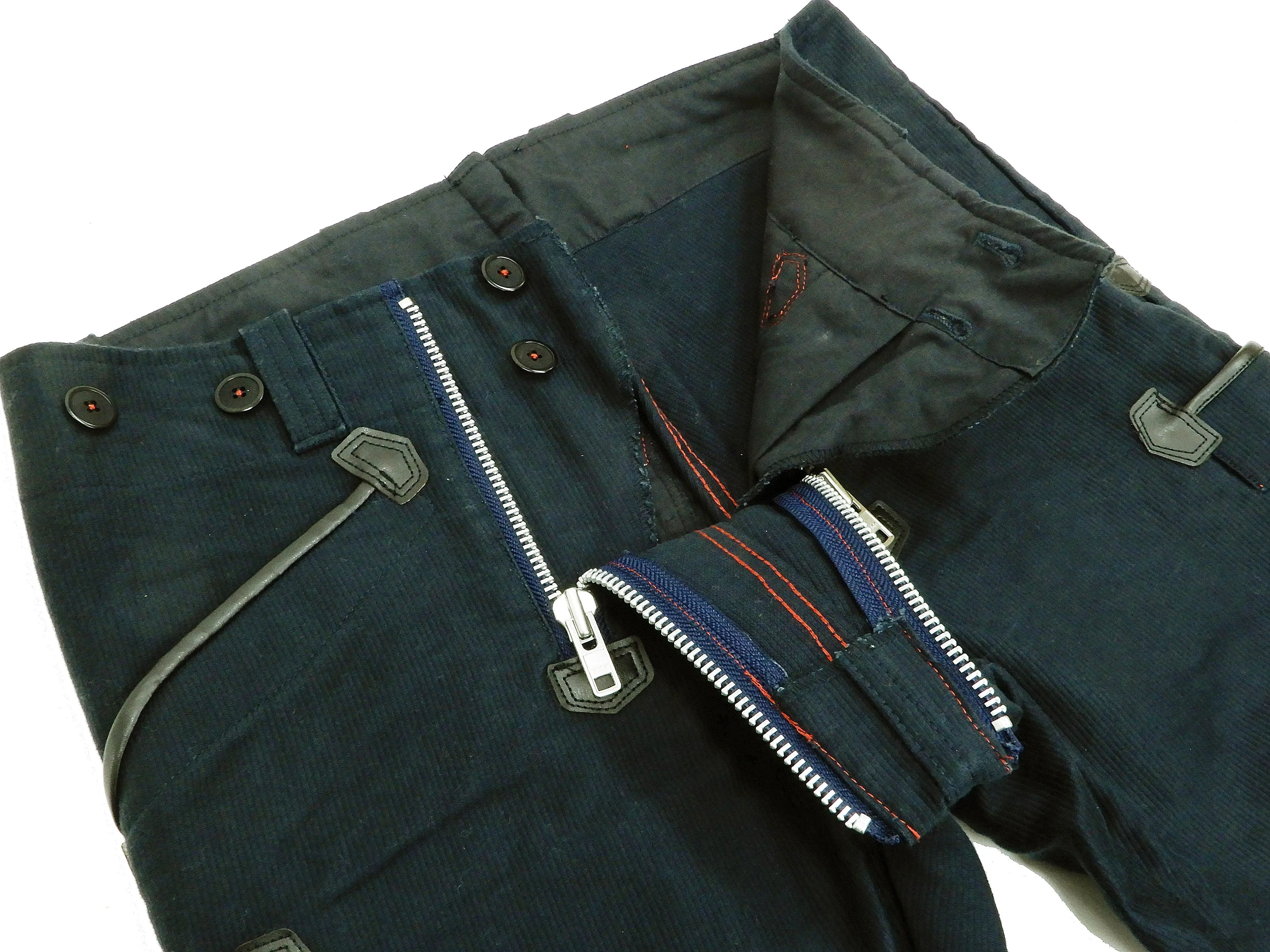 Samurai Jeans Men's Double Zipper Pants German Workwear Guild Trousers SWC505C19-DP