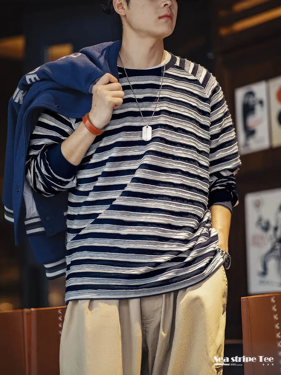 Sea Stripe Long Sleeve T-Shirt