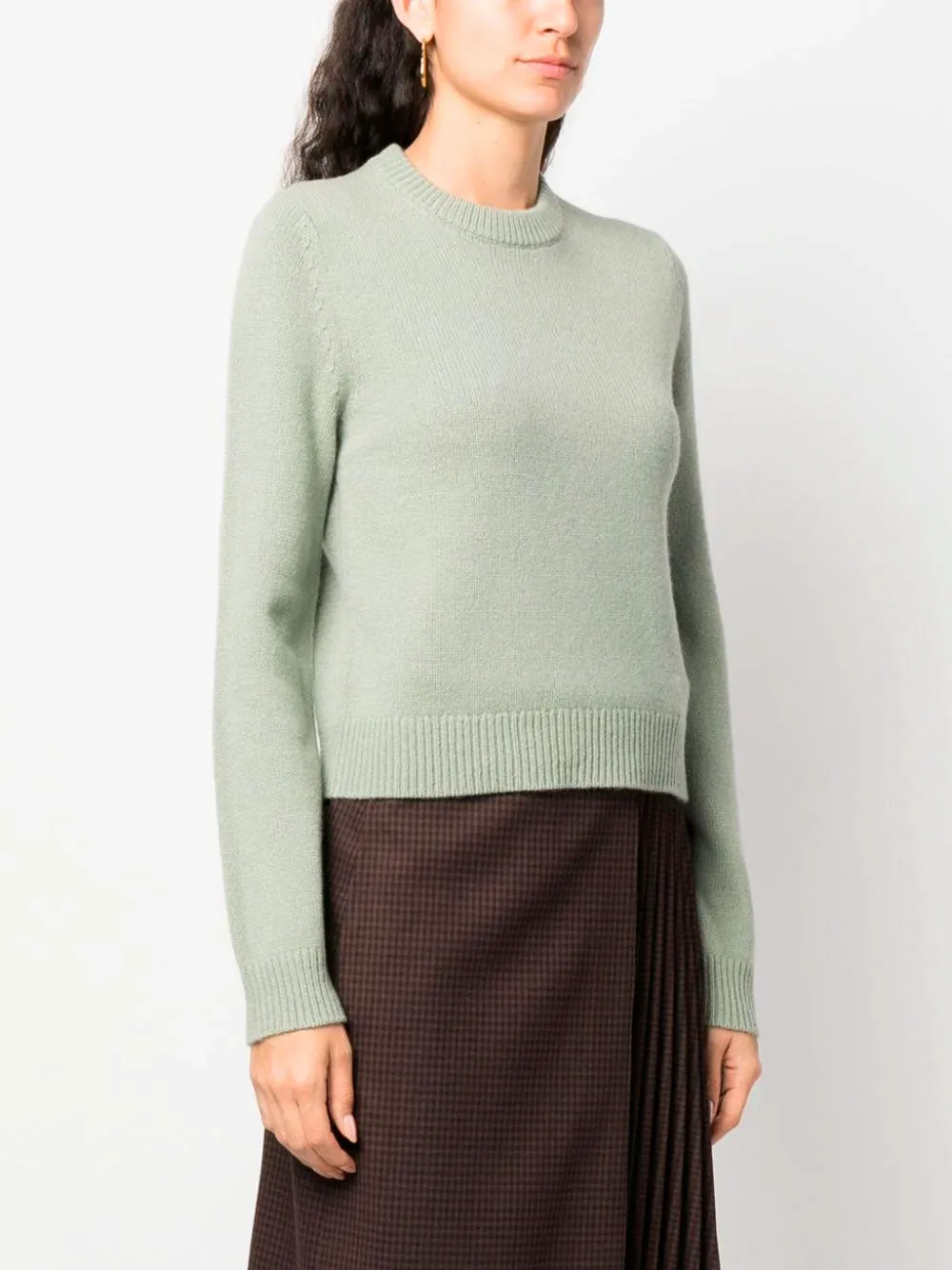 Slit-sleeves wool jumper