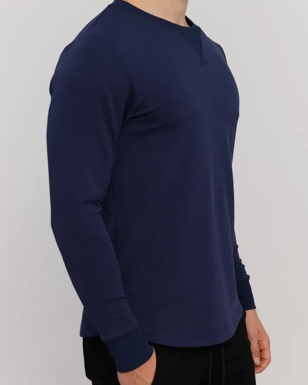 The ESNTLS Navy Crew Sweater