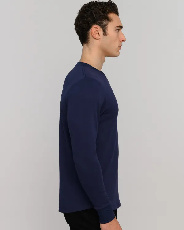 The ESNTLS Navy Crew Sweater