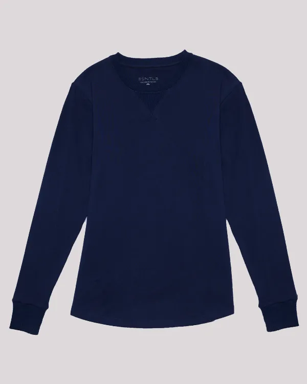The ESNTLS Navy Crew Sweater