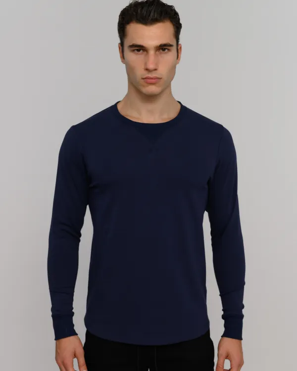 The ESNTLS Navy Crew Sweater