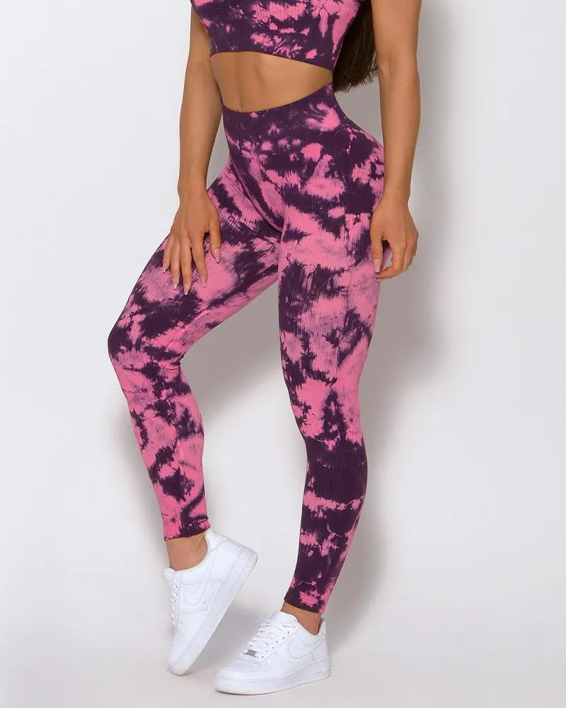 Tie Dye High Elastic Skinny Yoga Pants Active Pants