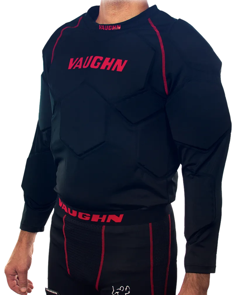 Vaughn V10 Pro Goalie Padded Compression Shirt Senior